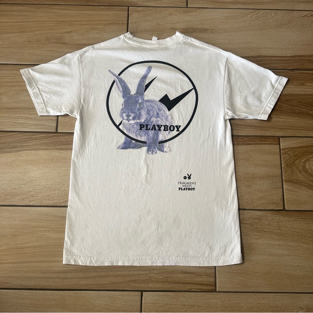 Fragment Meets Playboy Blue Bunny Tshirt Jordan Streetwear Union Hype MEDIUM